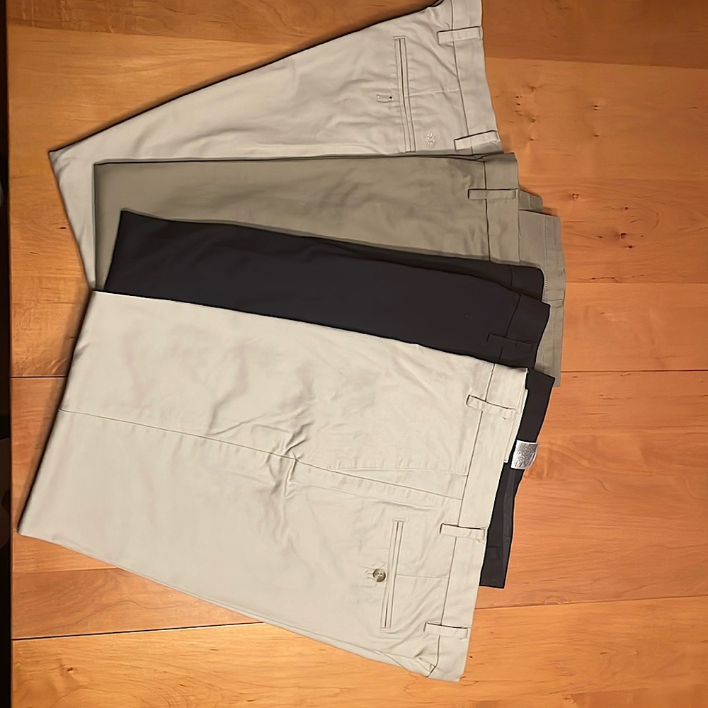 4 pair of Dockers Flex Comfort pants. Hardly worn.